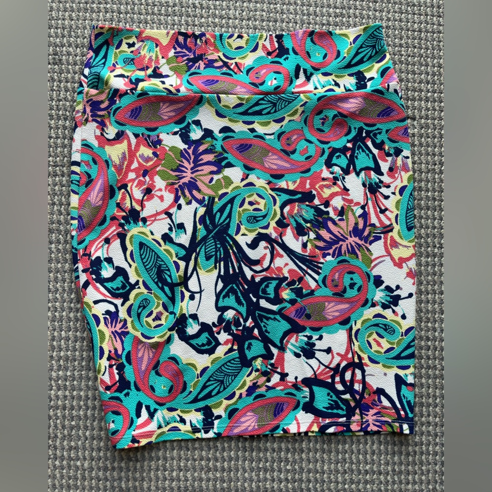 LuLaRoe Colorful Abstract Print Fabric